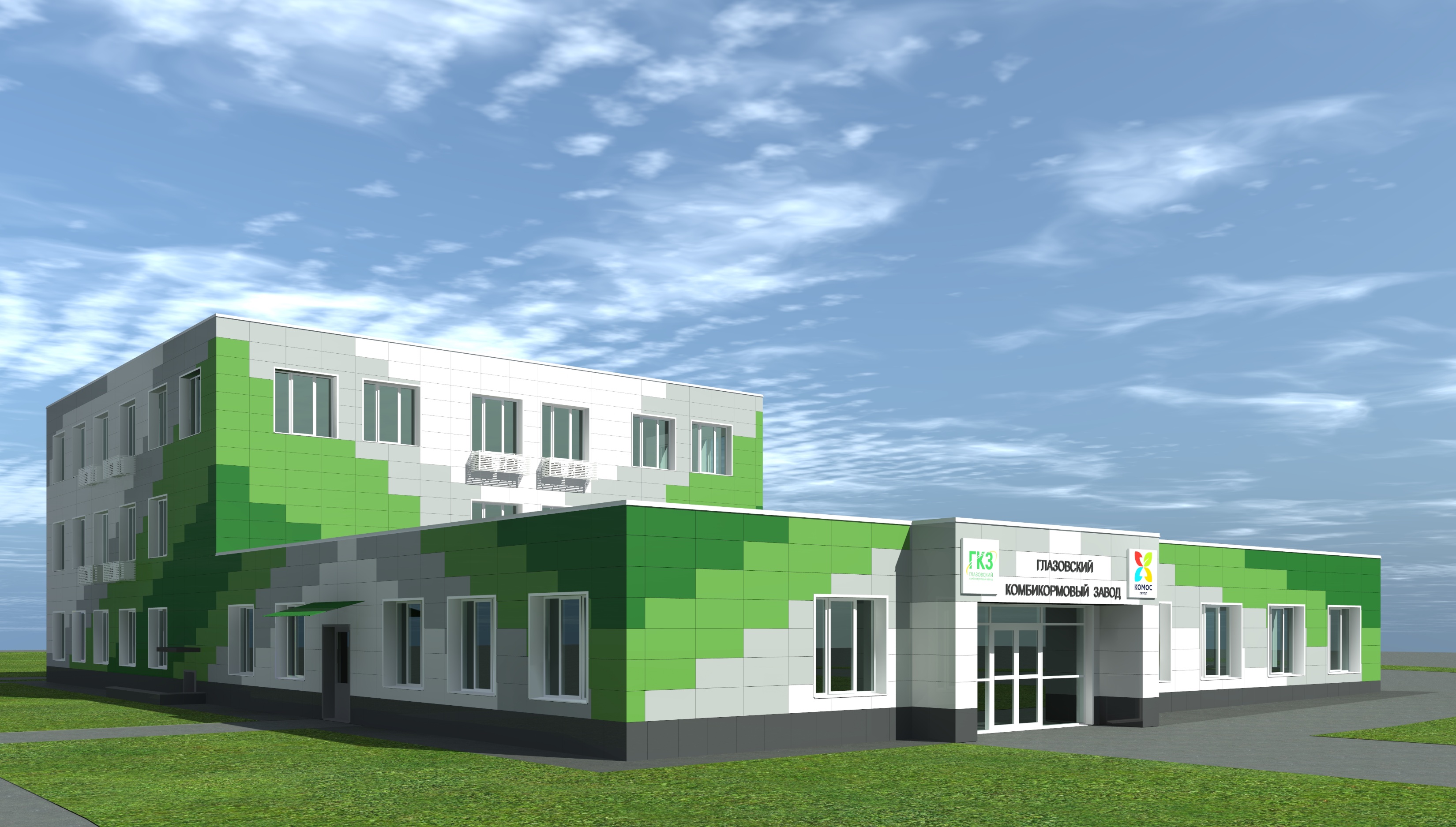 BIM‑проектирование фасада Глазовского комбикормового завода: цифровая точность при реконструкции